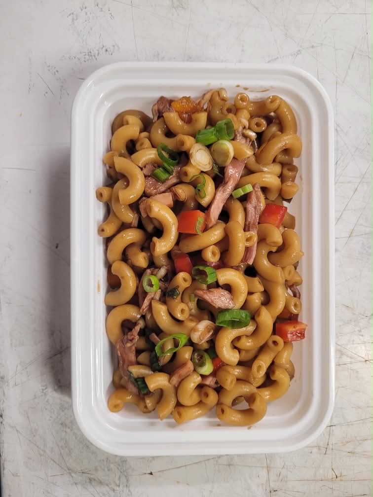 Macaronis Chinois porc effiloché