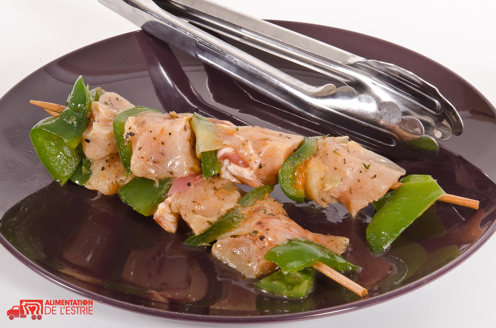 Brochettes de poulet grecque
