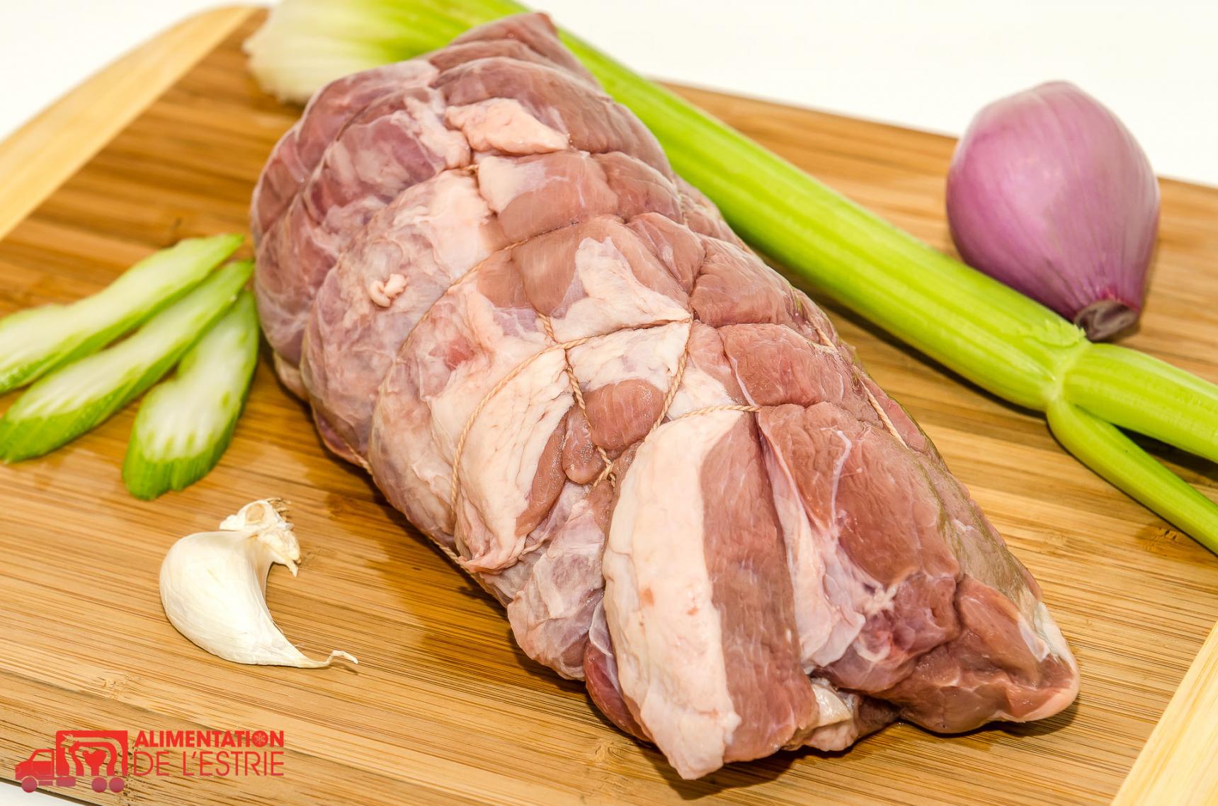 Rôti d'épaule de porc désossé